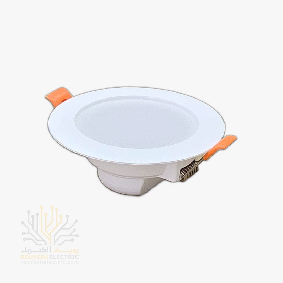 پنل سقفی توکار 8 وات برند بروکس مدل بک لایت رویه 7.5 رنگ آفتابی