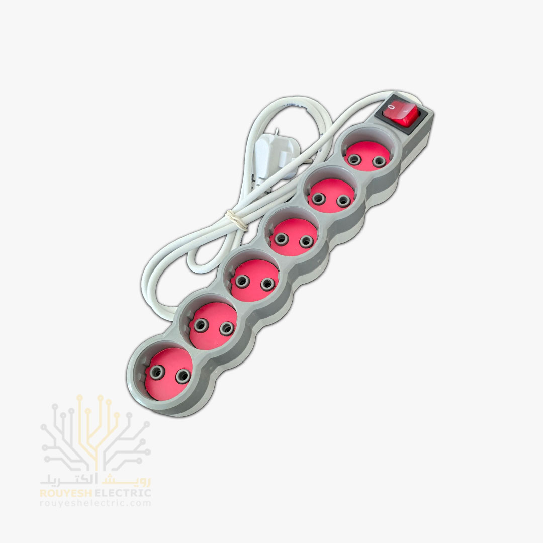 شش راهی برق سیار برند میامی کابل 1/5 متری