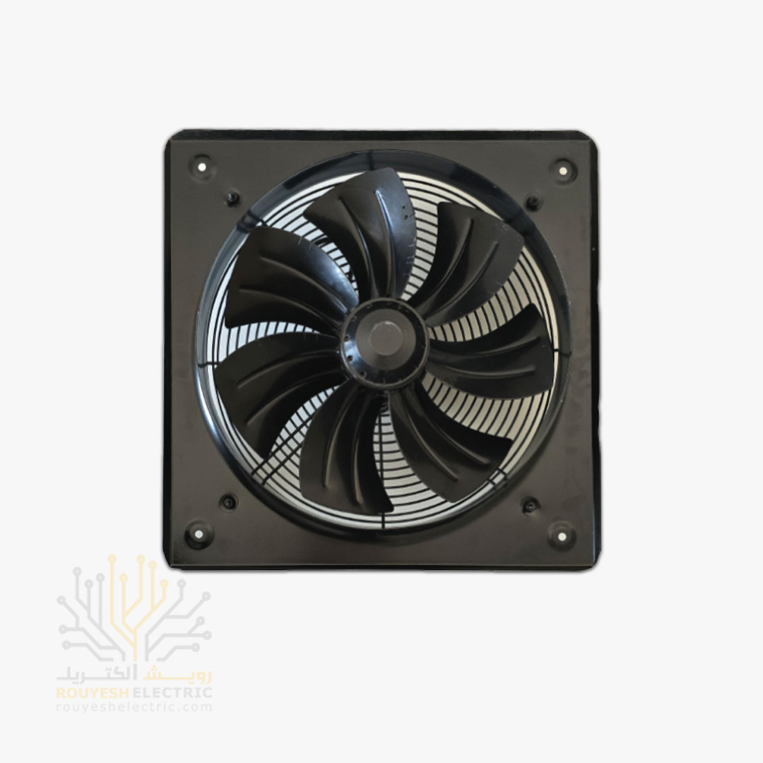 هواکش صنعتی 40 سانت برند ژنیران موتور ایلکا استاندارد 7 پر فلزی 1400 دور ضمانت تعویض