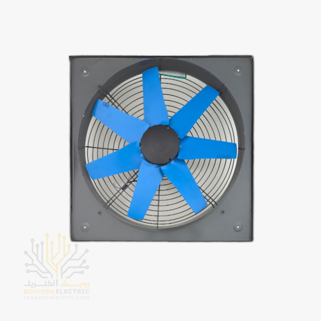 هواکش صنعتی 70 سانت برند ژنیران موتور ایران سنگین استاندارد 6 پر فلزی 1400 دور ضمانت تعویض