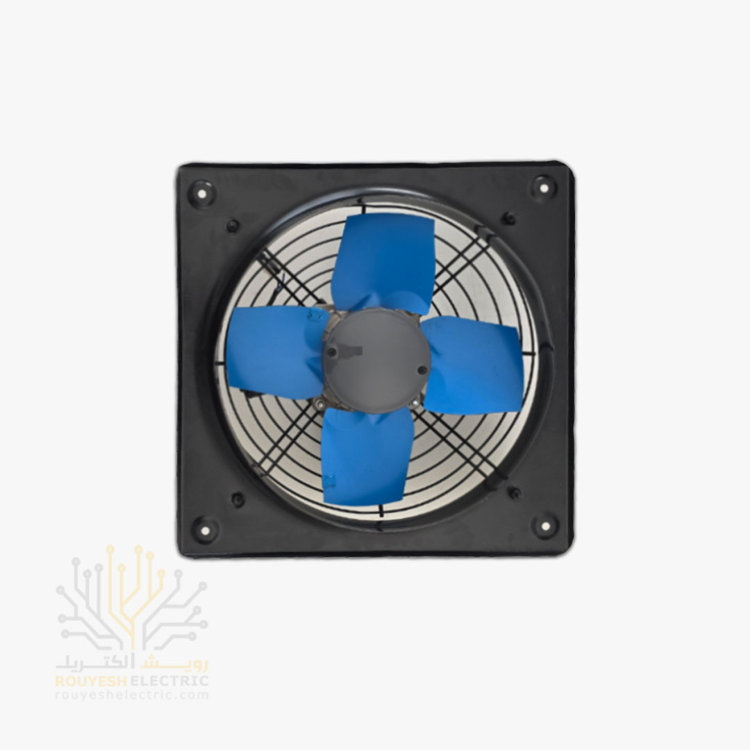 هواکش صنعتی 35 سانت برند ژنیران موتور ایران استاندارد 4 پر فلزی 2800 دور ضمانت تعویض