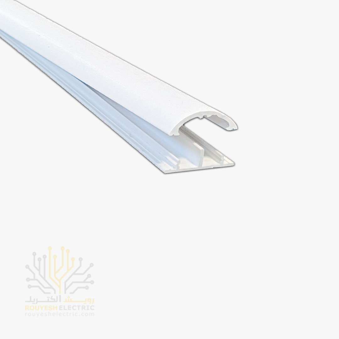 داکت برق زمینی برند سوپیتا نمره 30x10 ساده رنگ سفید 50 متر