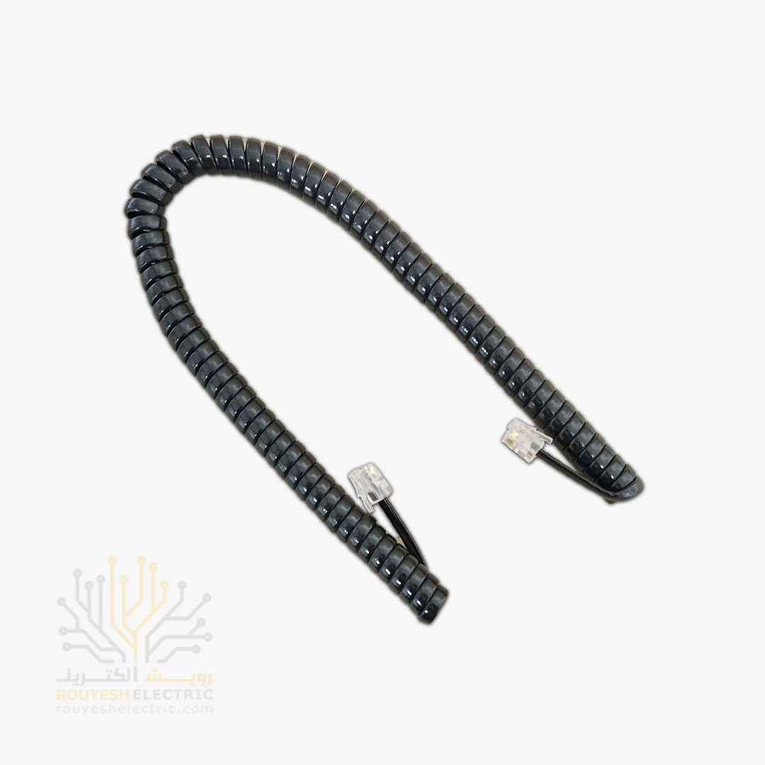 بند فنری تلفن مدل مغز مس تک شیرینگ مشکی