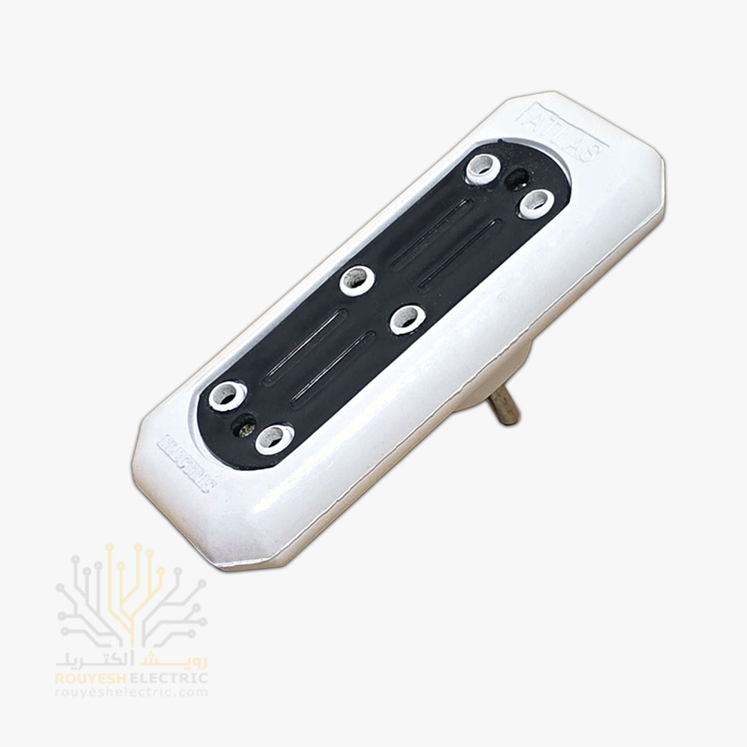 سه راهی برق دیواری برند اطلس مدل تخت