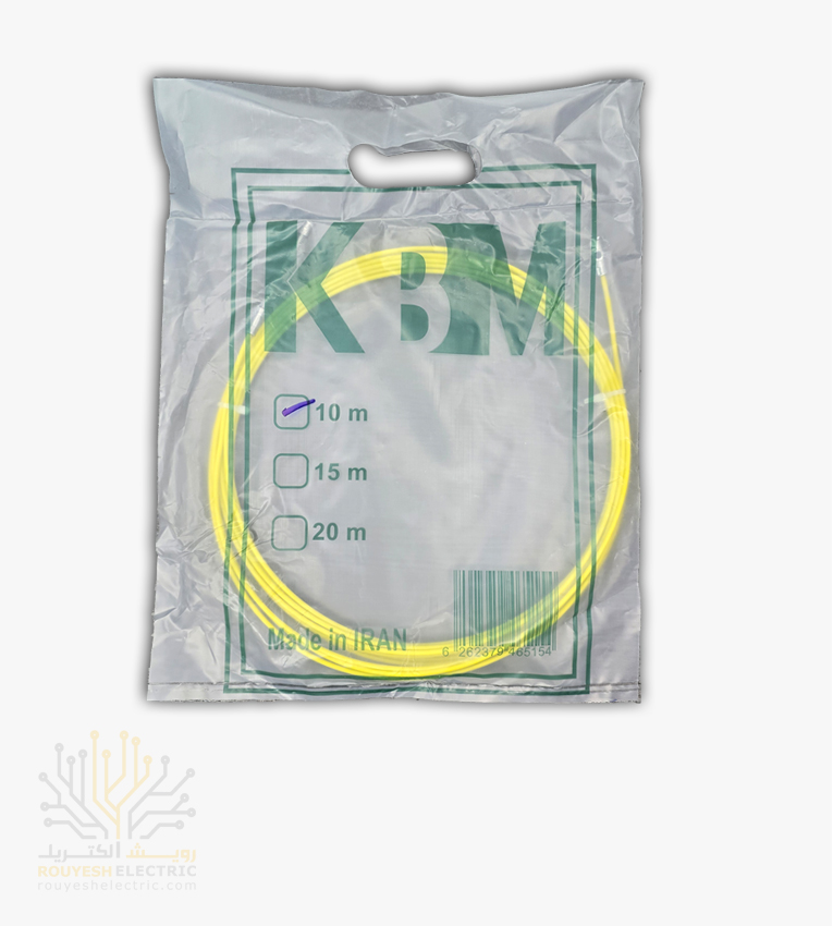 فنر سیم کشی پلاستیکی با مغزی مفتولی 10 متری