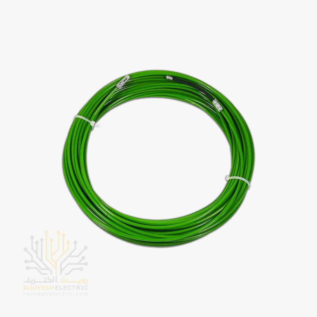 فنر سیم کشی پلاستیکی برند کی بی ام قطر 4/8 میل مغزی مفتول 1/9 میل 15 متری