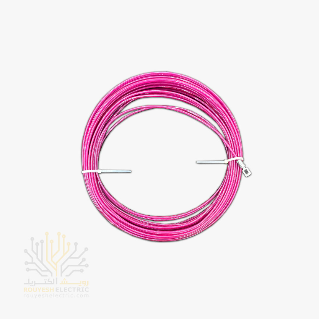 فنر سیم کشی پلاستیکی با مغزی مفتولی 15 متری