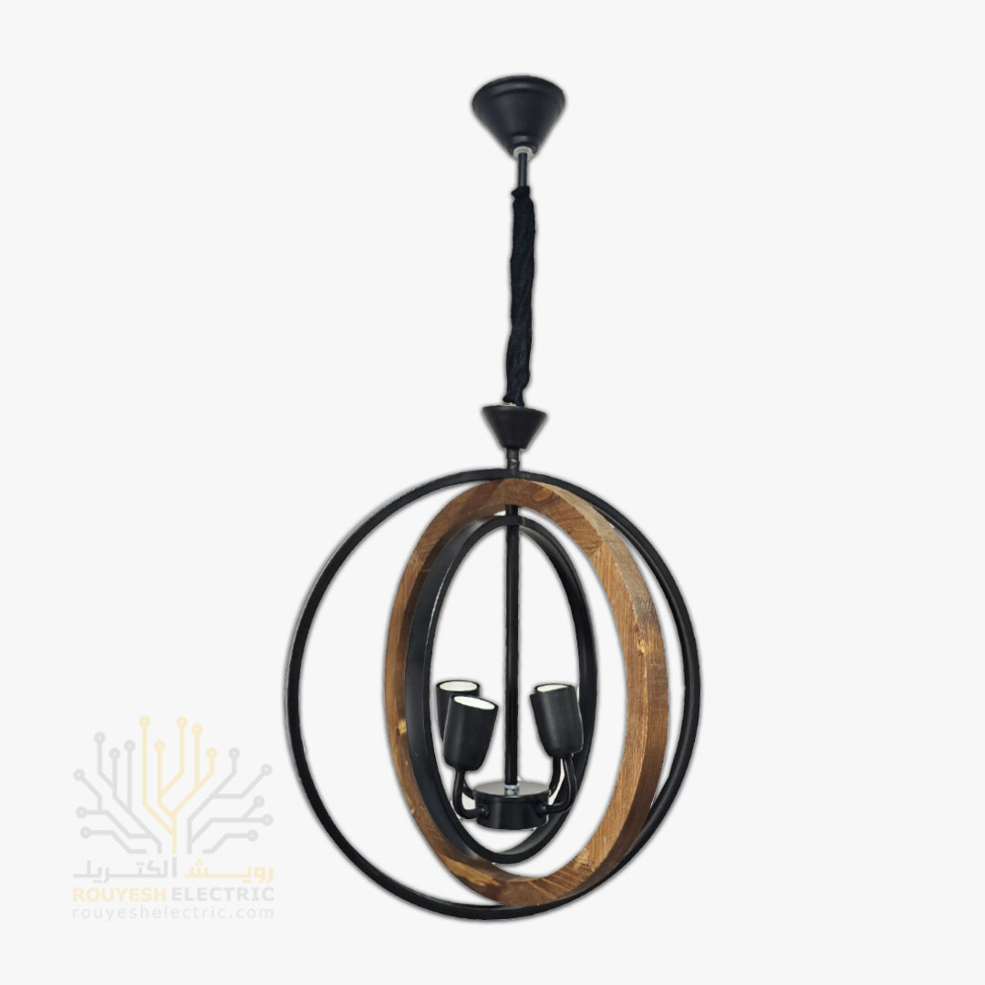 آویز چوب فلز برند نورفرد مدل آیدا 4 شعله